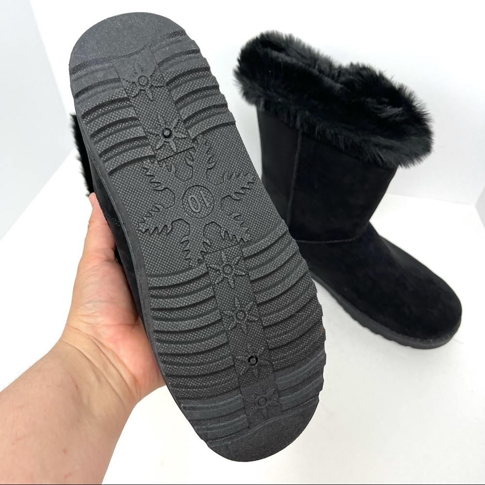 SO° Abigail Women's Black  Faux-Fur Winter Boots 7 - Picture 8 of 10